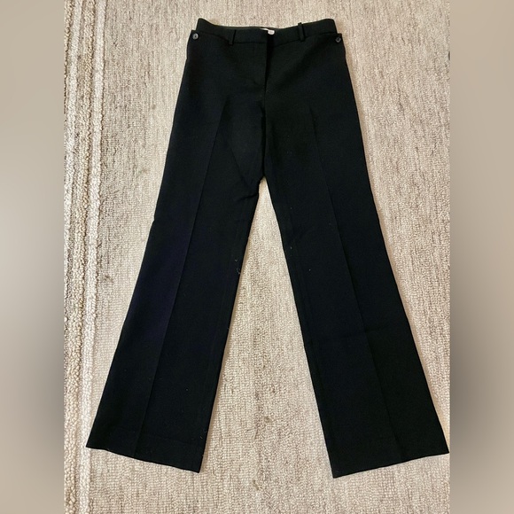 The Row Pants - The Row Women’s Size 8 Black Jesse Wool Blend Pants